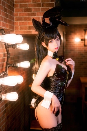 Coser-蠢沫沫momo-Atago-bunny-girl-38