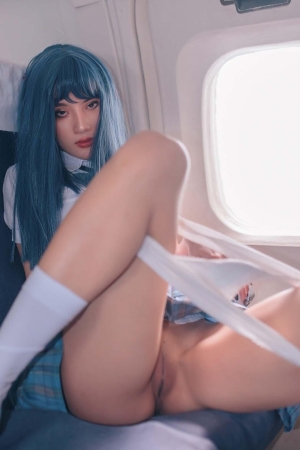Model-就是阿朱啊-Lustful-passenger-on-an-airplane-02