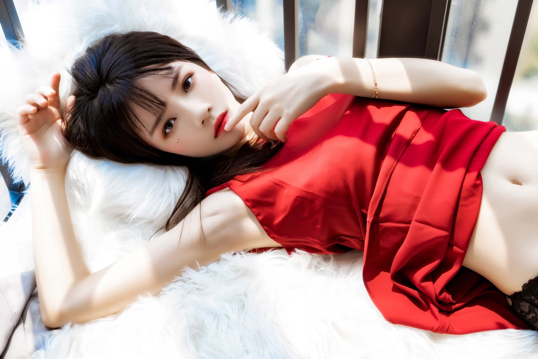 [Coser] 桜桃喵 - Red dress